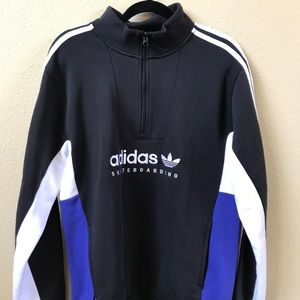 Adidas Half Zip Skateboarding Crewneck
